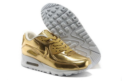Nike Air Max 90 Mens Shoes Gold Hot On Sale France
